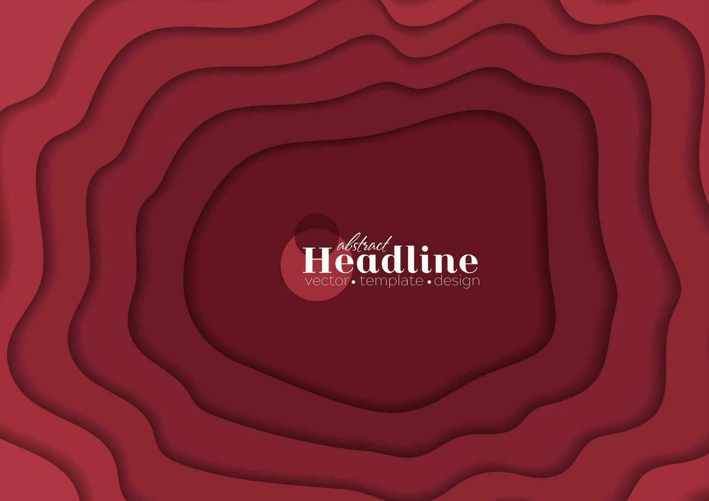 Red corporate minimal material waves abstract background vector
