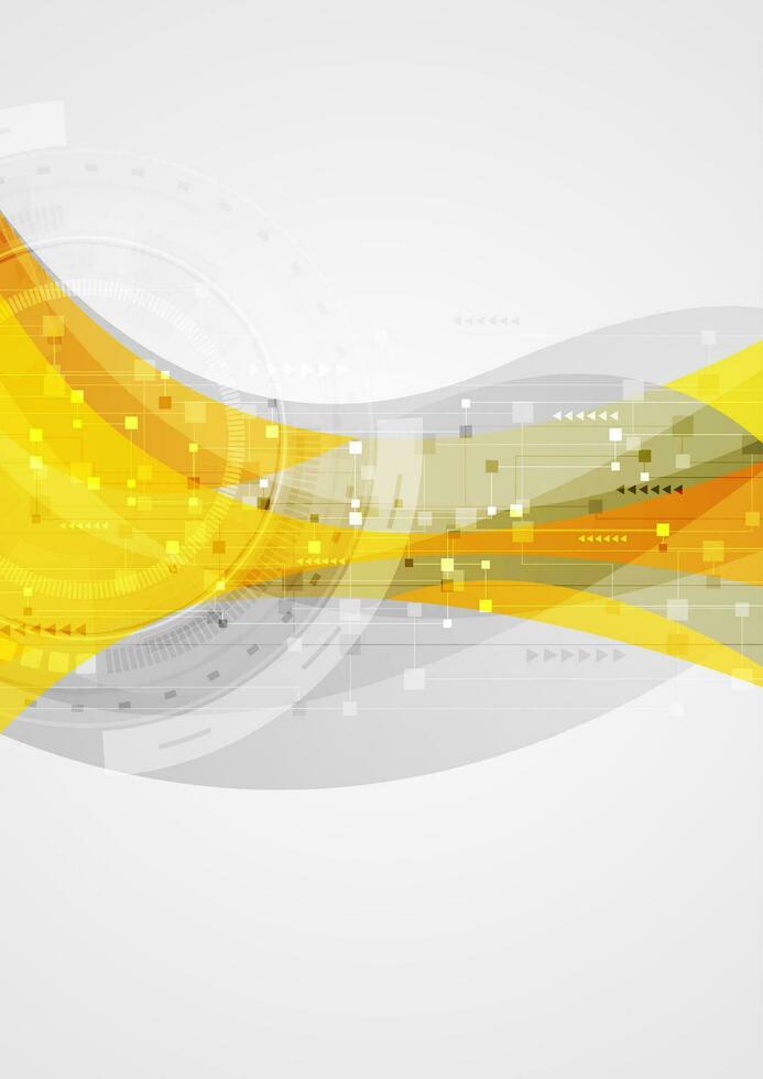 tecnología resumen corporativo ondulado antecedentes vector