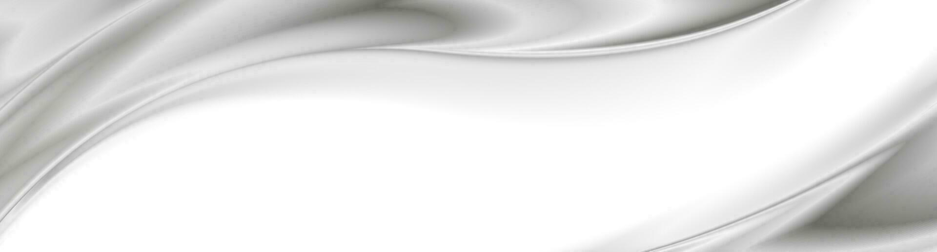 Grey smooth blurred glossy waves abstract banner design 26531918