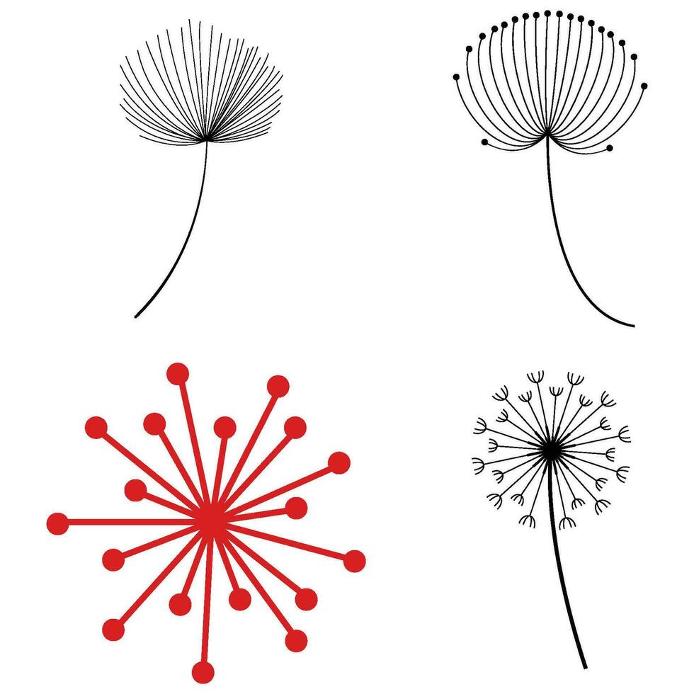 Dandelion icon vector