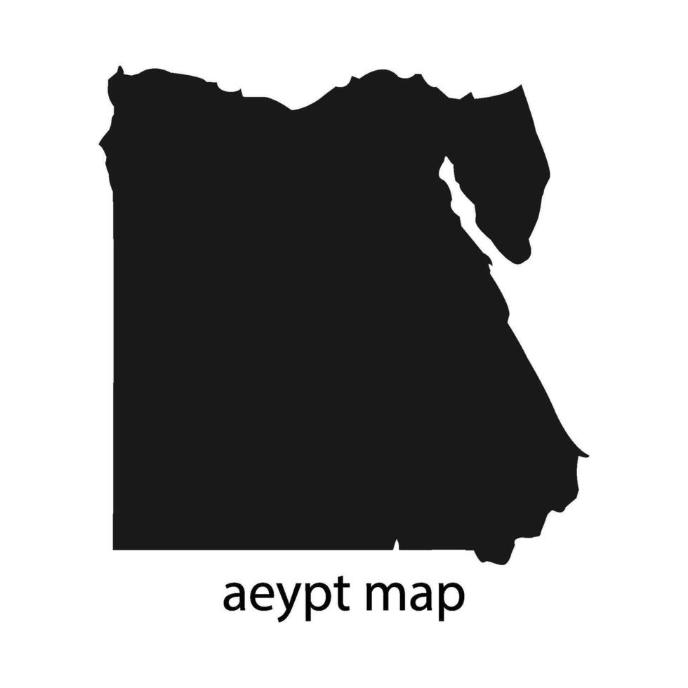 Egipto mapa icono vector