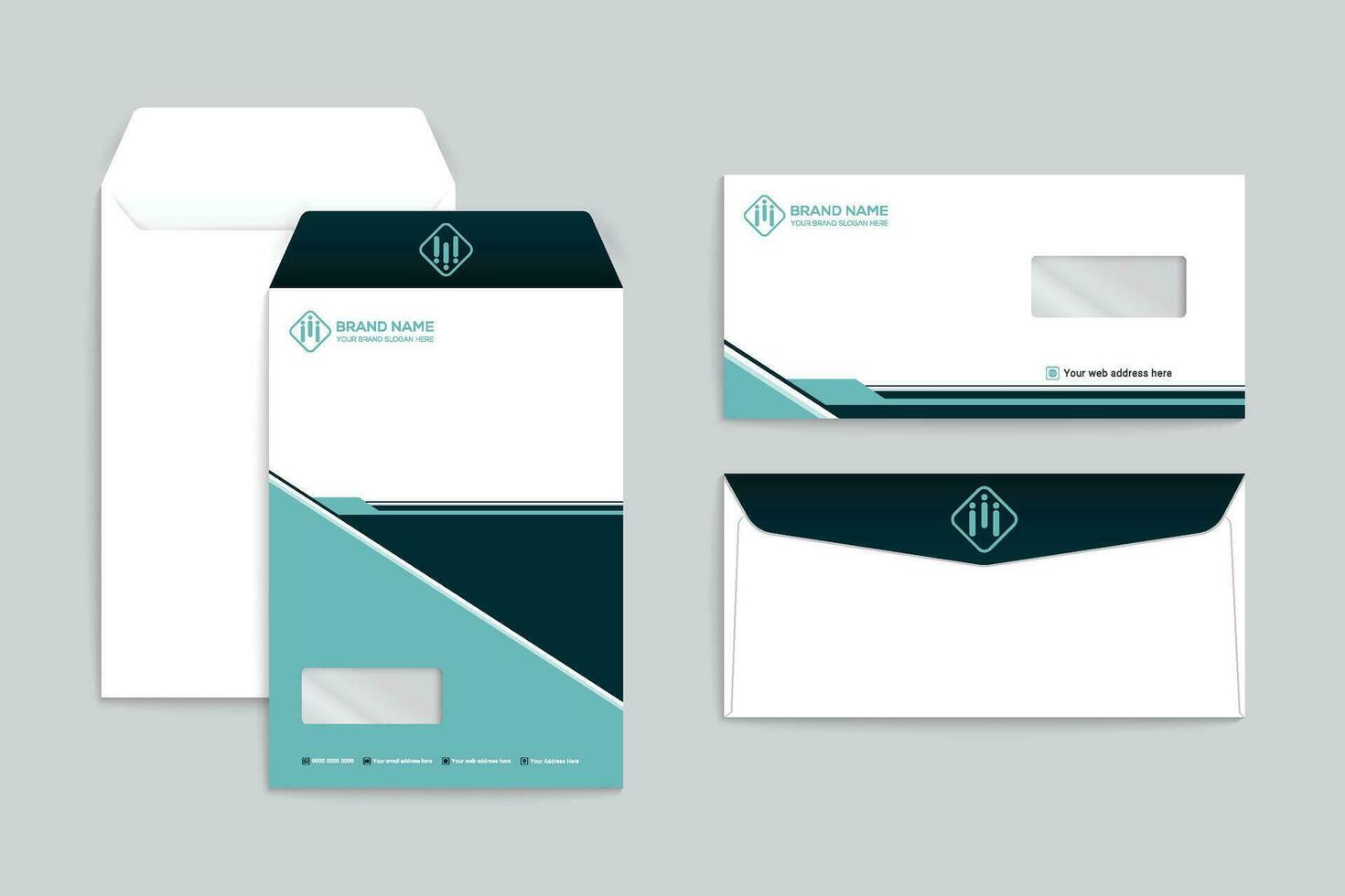 Modern professional envelope design vector