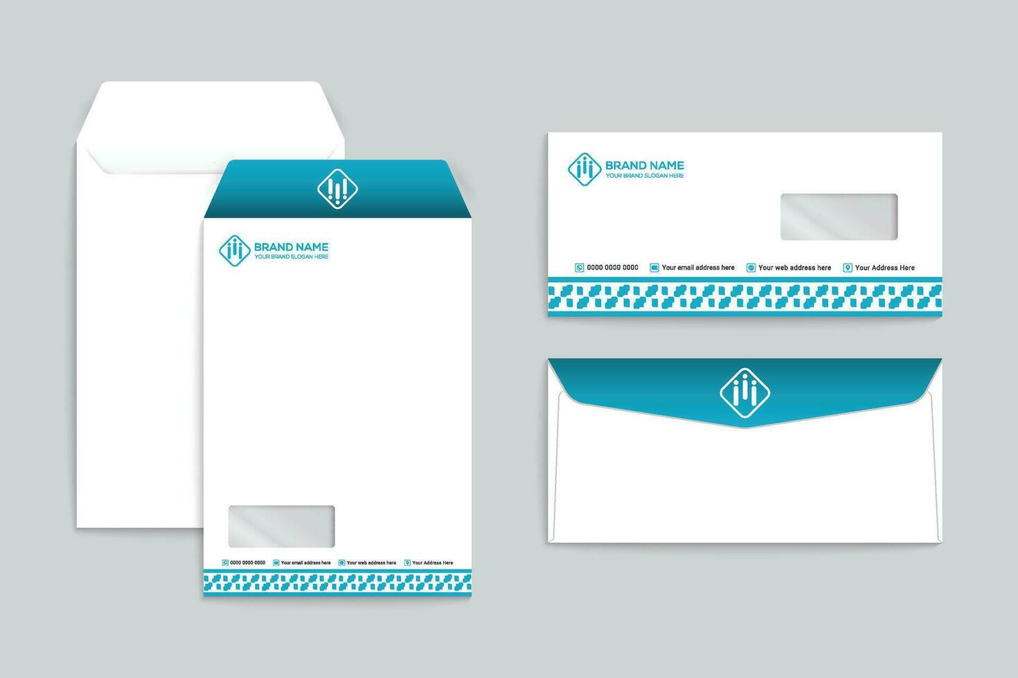 Modern professional envelope design vector