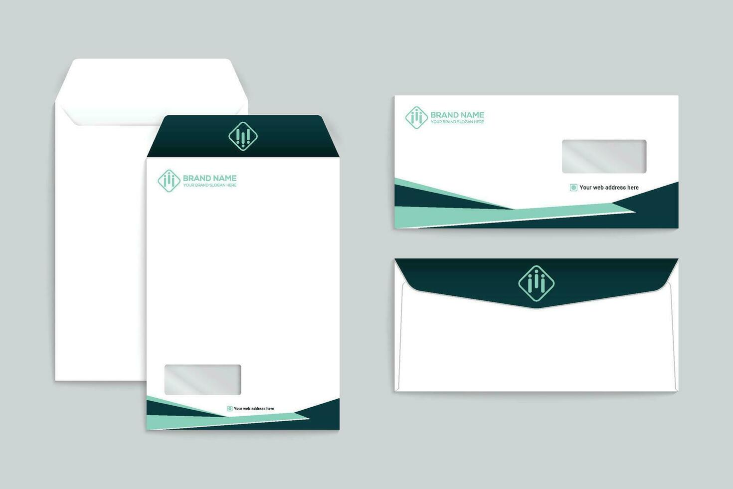 Colorful envelope design vector