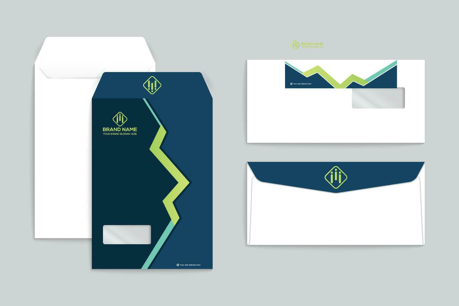Modern professional envelope design vector