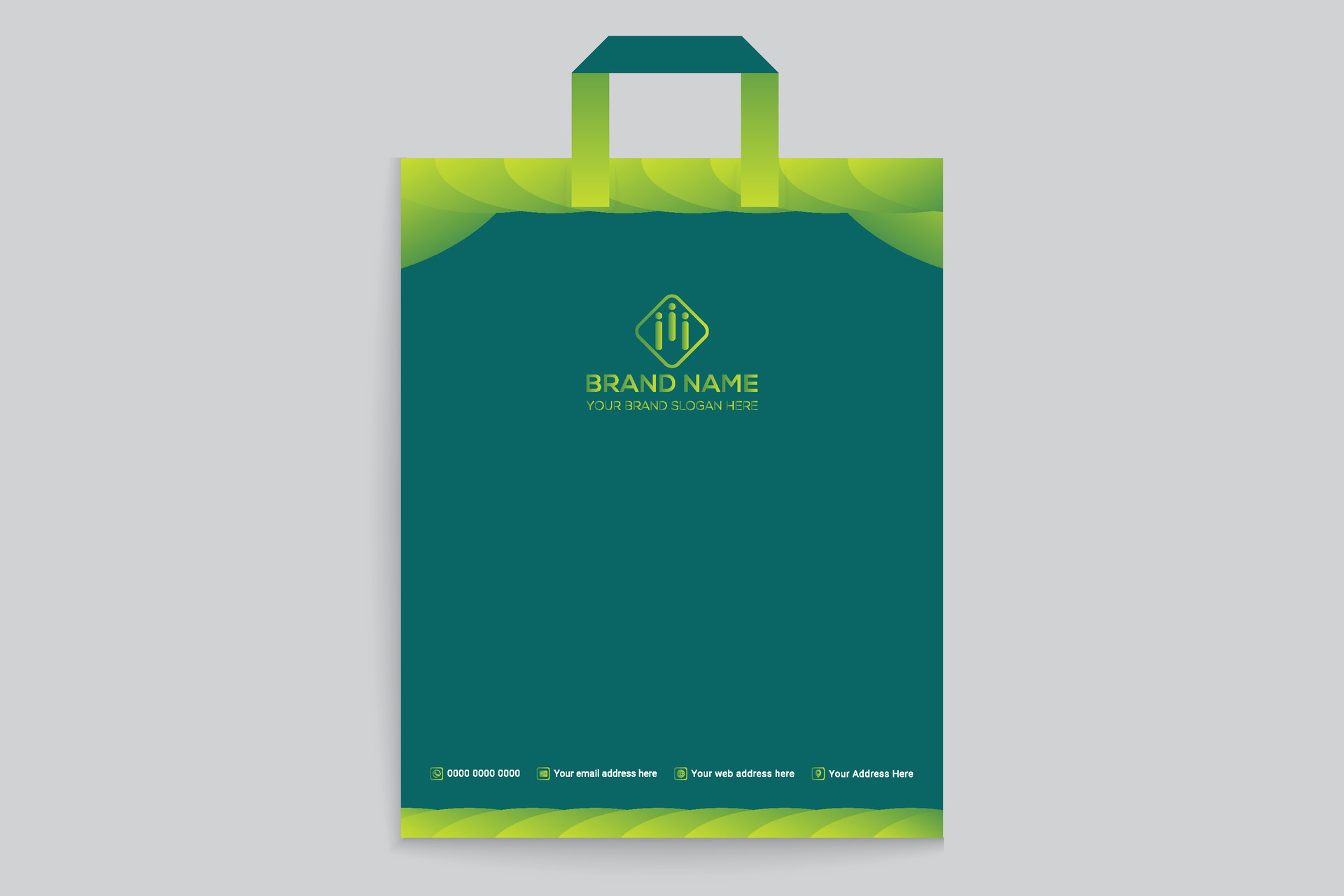 green shape shopping bag design 26533045 Vector Art at Vecteezy