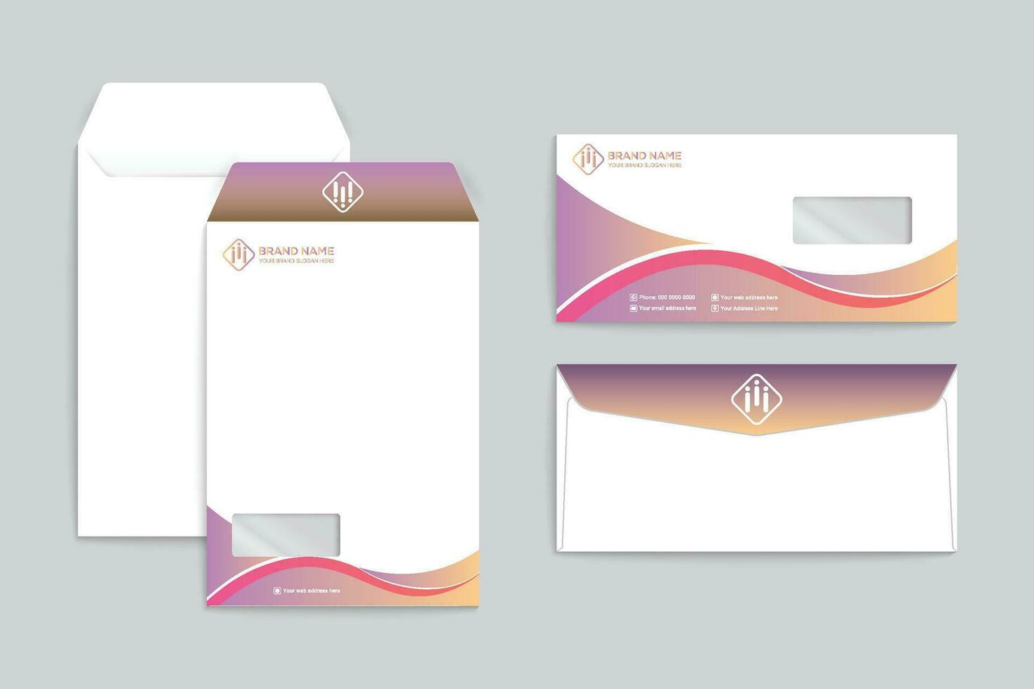 Gradient  envelope template vector