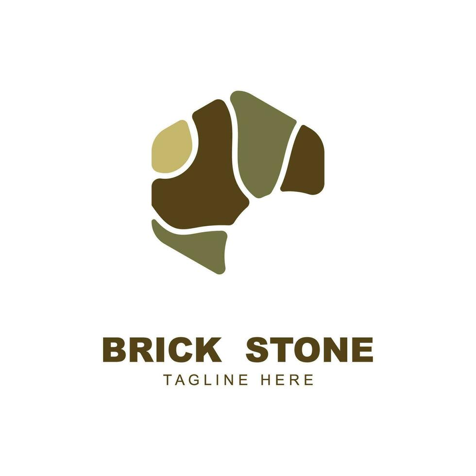 brick stone logo icon vector