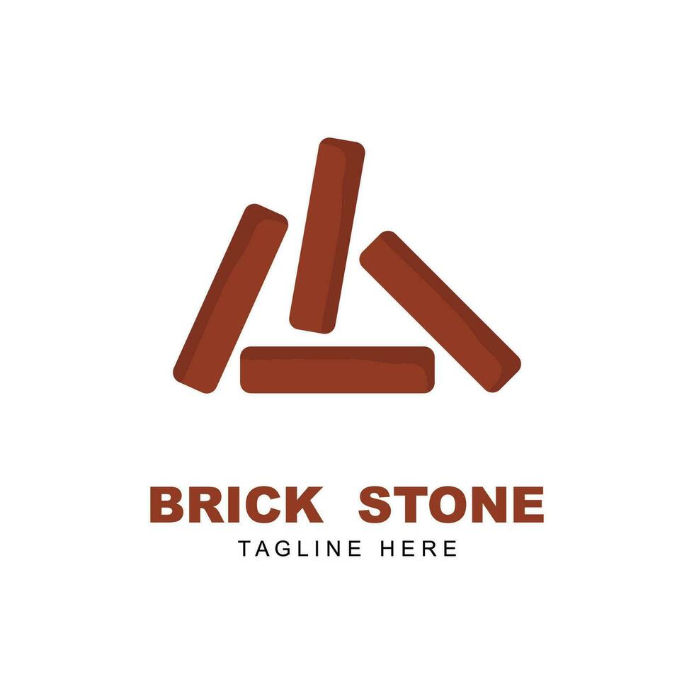 brick stone logo icon vector