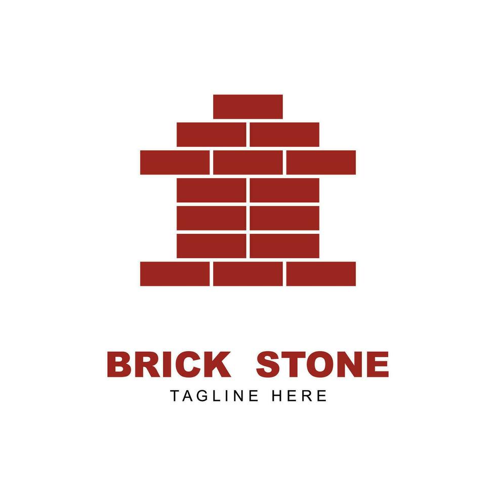 brick stone logo icon vector