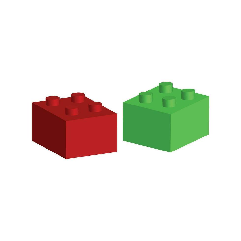 Building block icon vector