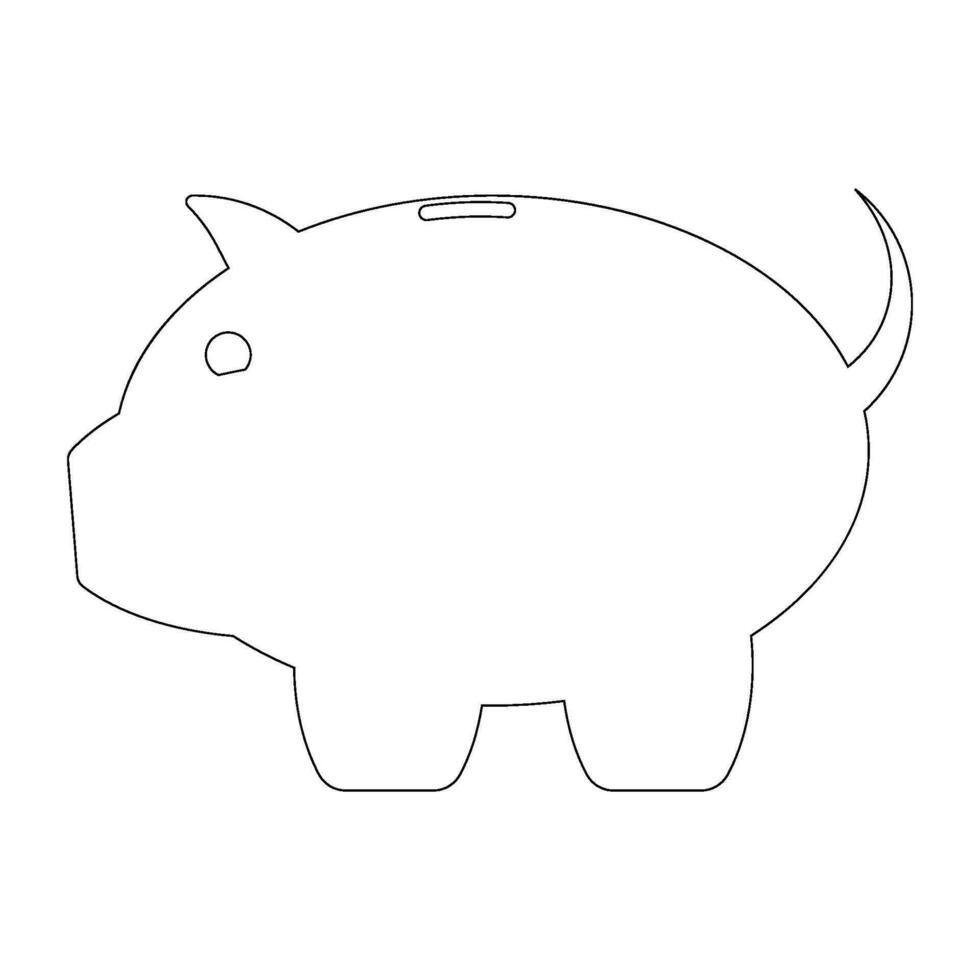 Piggy Bank Icon vector