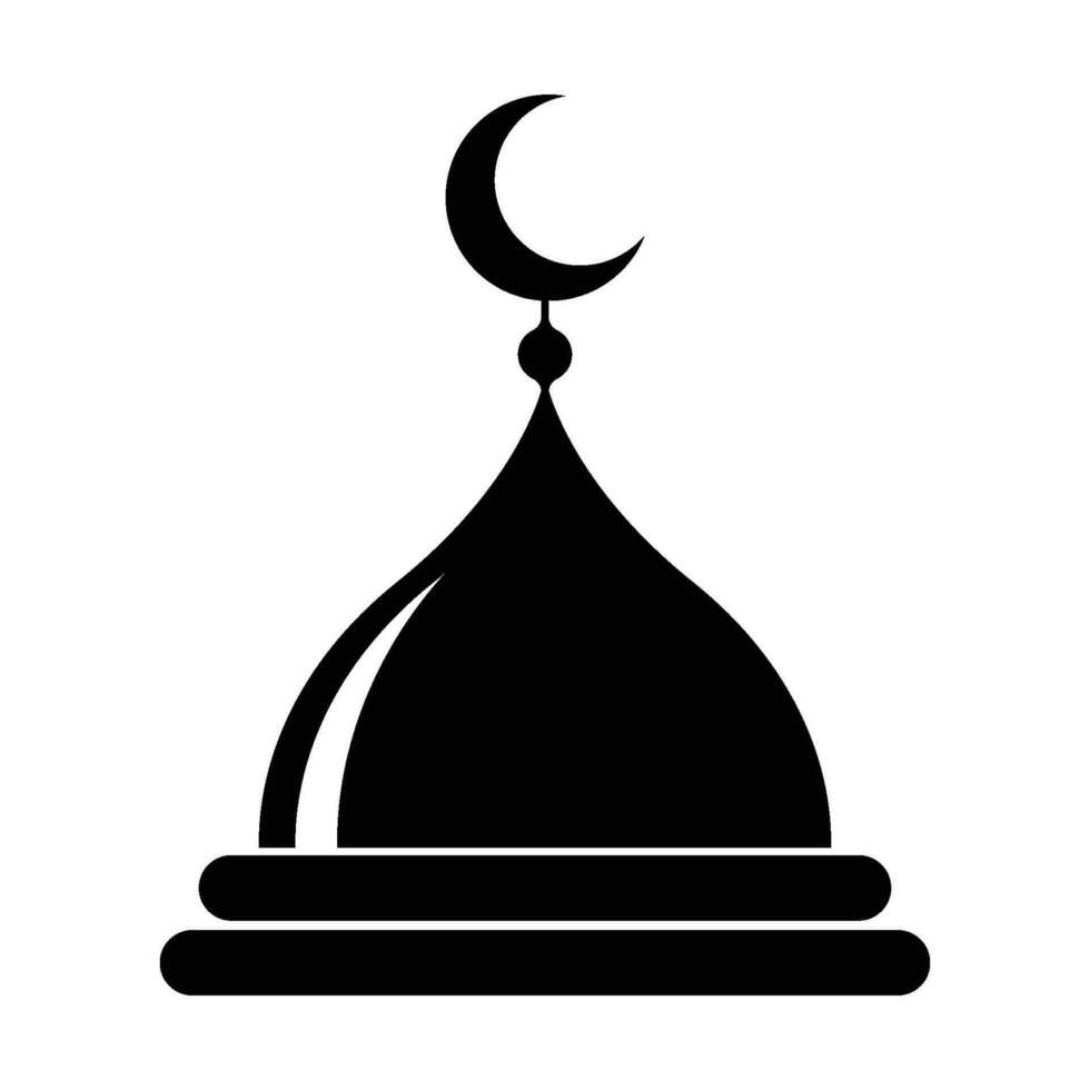 mosque dome icon vector