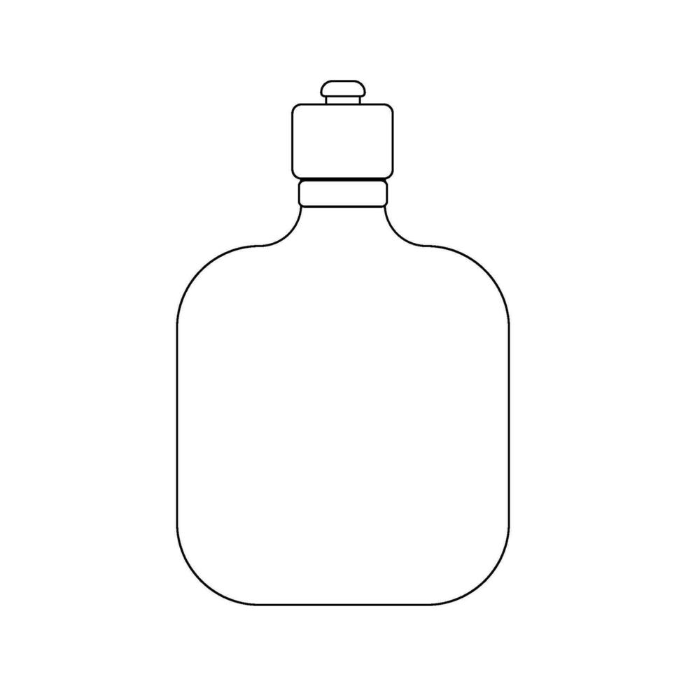 Drinking water bottles icon vector