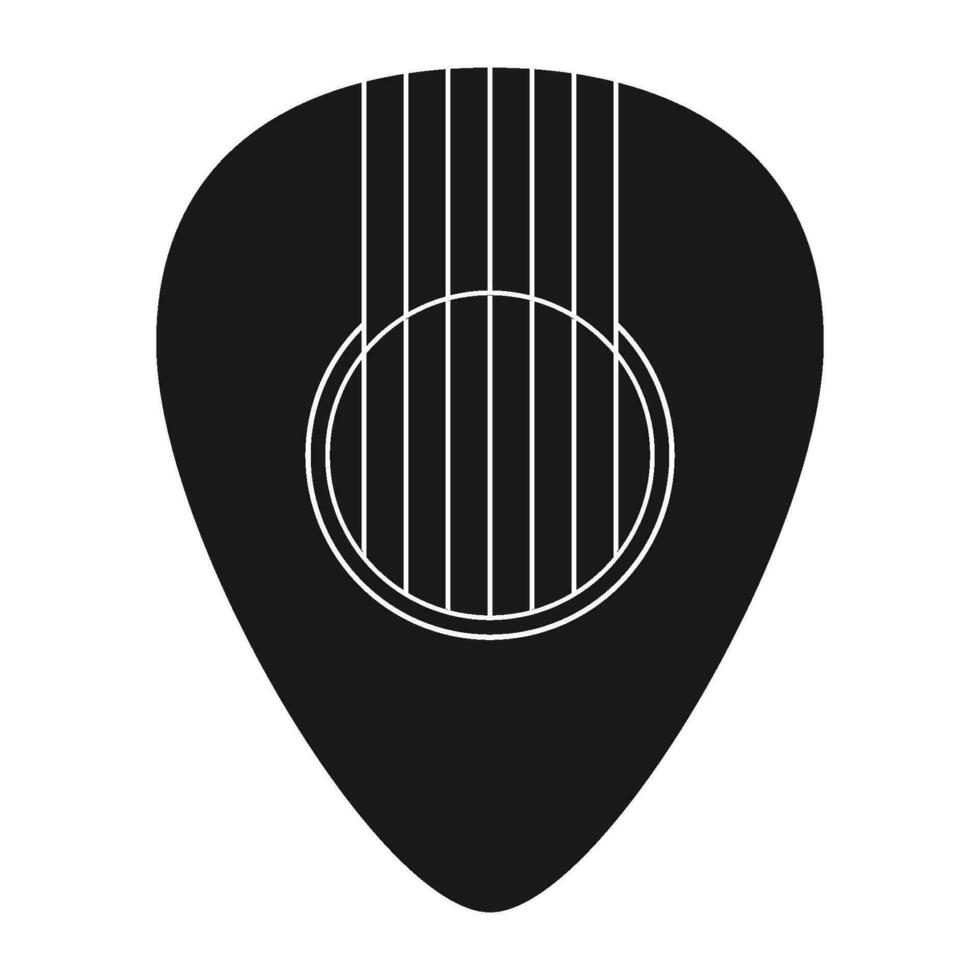 Pick guitar icon vector