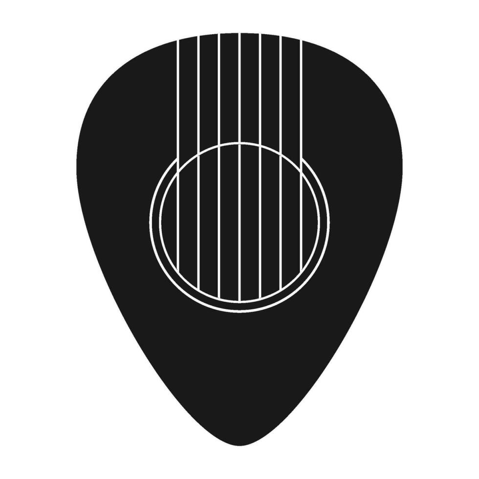 Pick guitar icon vector