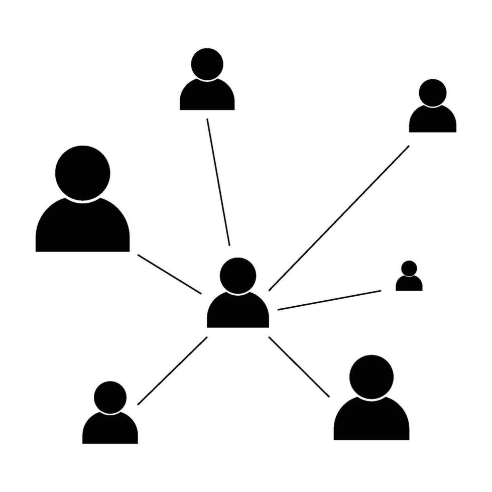 people network icon vector