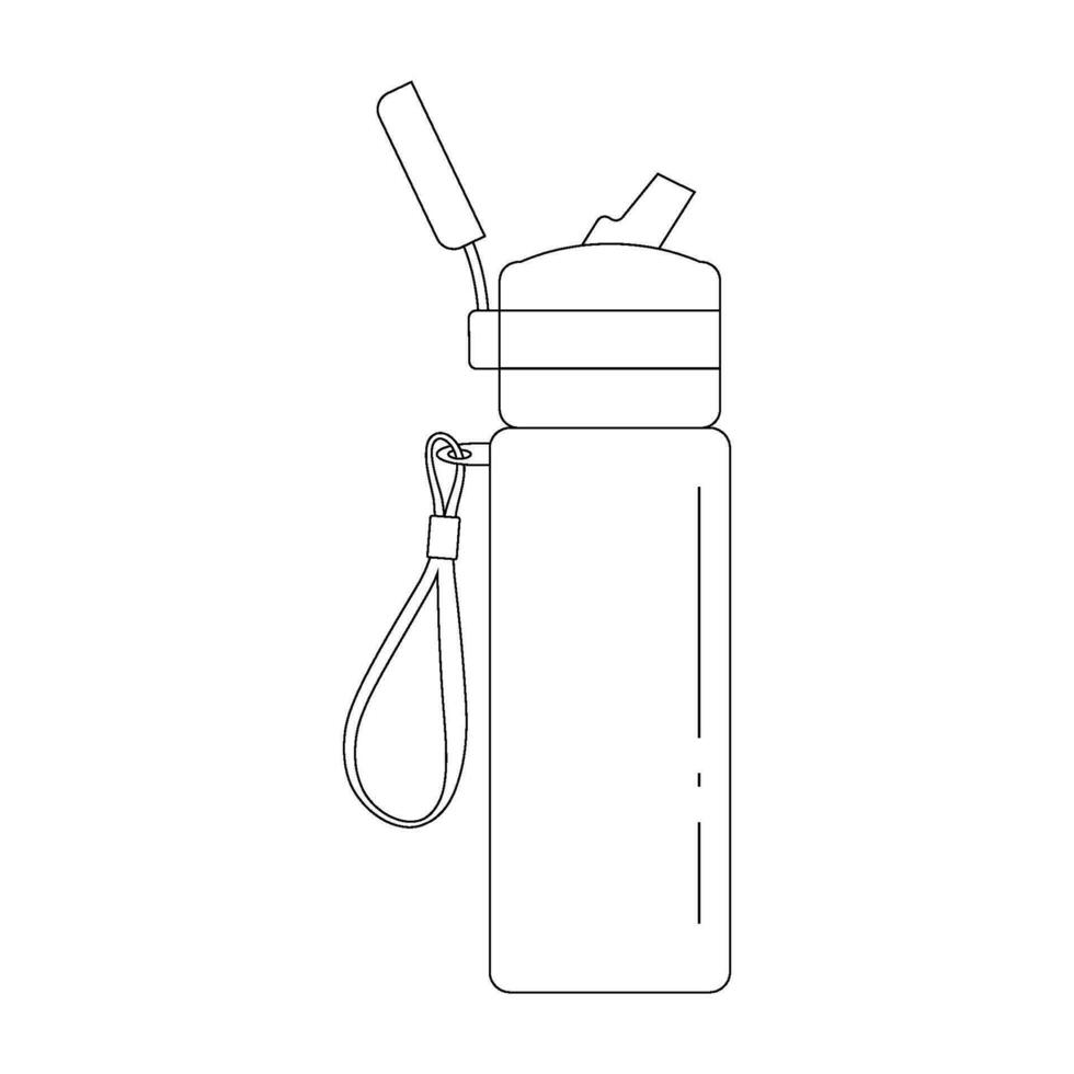 Drinking water bottles icon vector