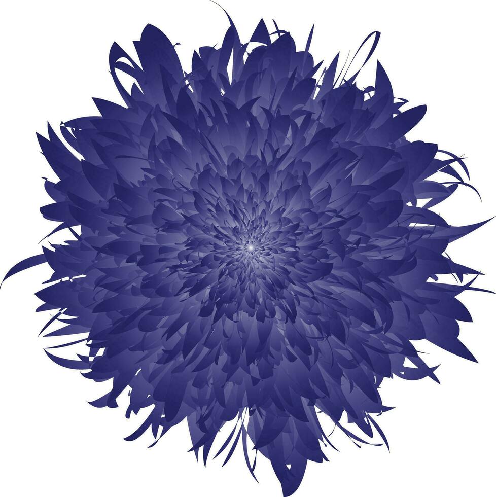 Blue Flower Vector Graphic Illustration
