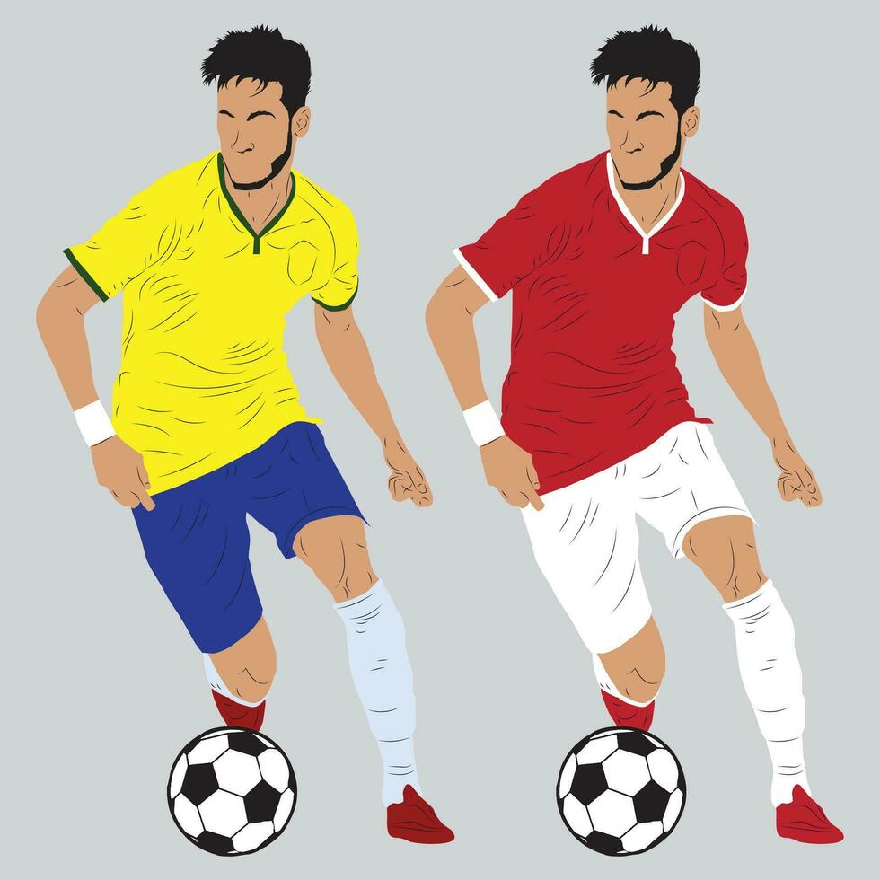 Speed and Jubilation Capturing the Dynamic Energy and Elation of a Fast Soccer Player Celebrating in Artistic Brilliance vector