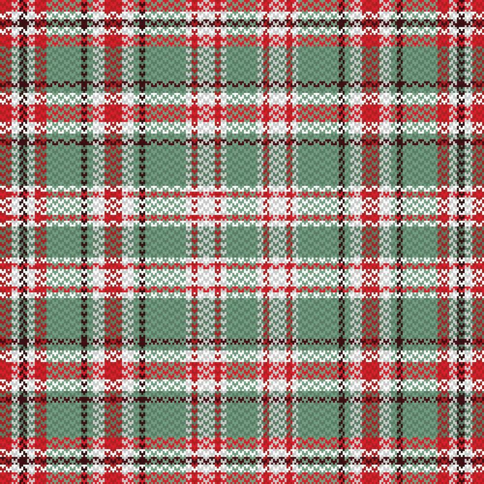 Tartan or plaid retro color pattern. vector