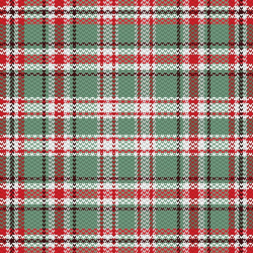 Tartan or plaid retro color pattern. vector