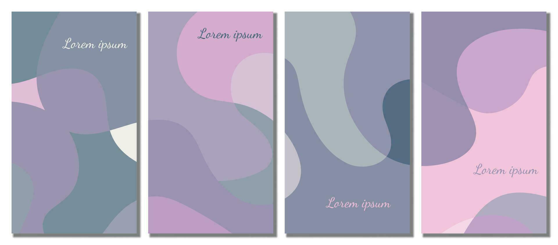 Abstract wavy set background. Abstract background. vector
