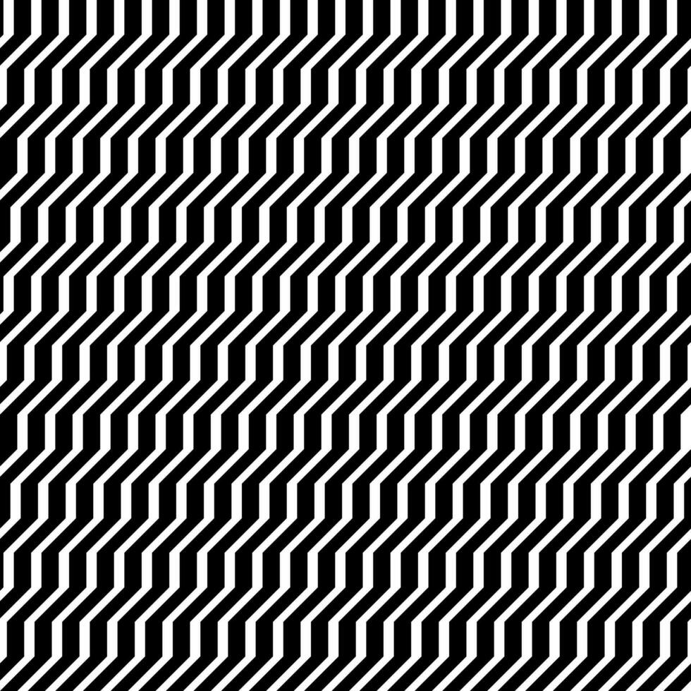 Seamless vector zigzag pattern, black white stripes line abstract background.