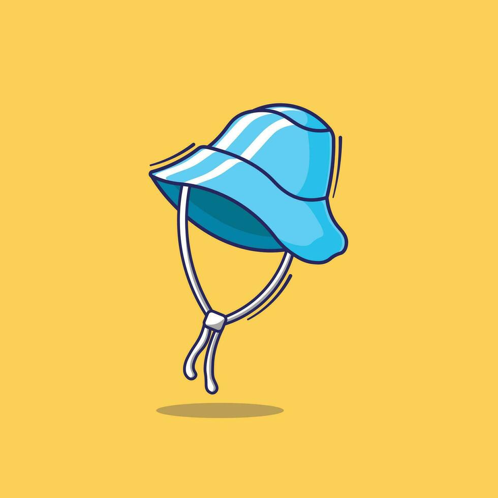 Beach cap vector illustration icon for summer
