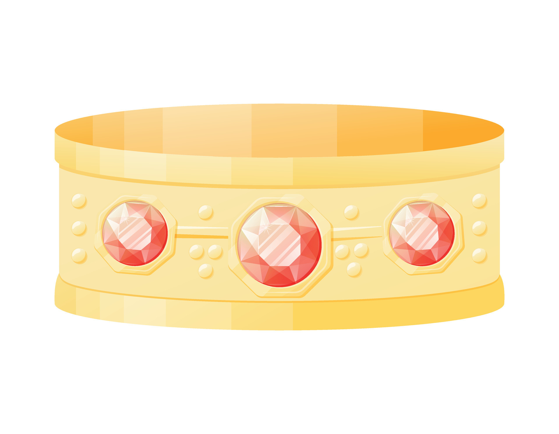 Jewelry Clipart-beautiful gold ring with ruby gems and minerals clipart