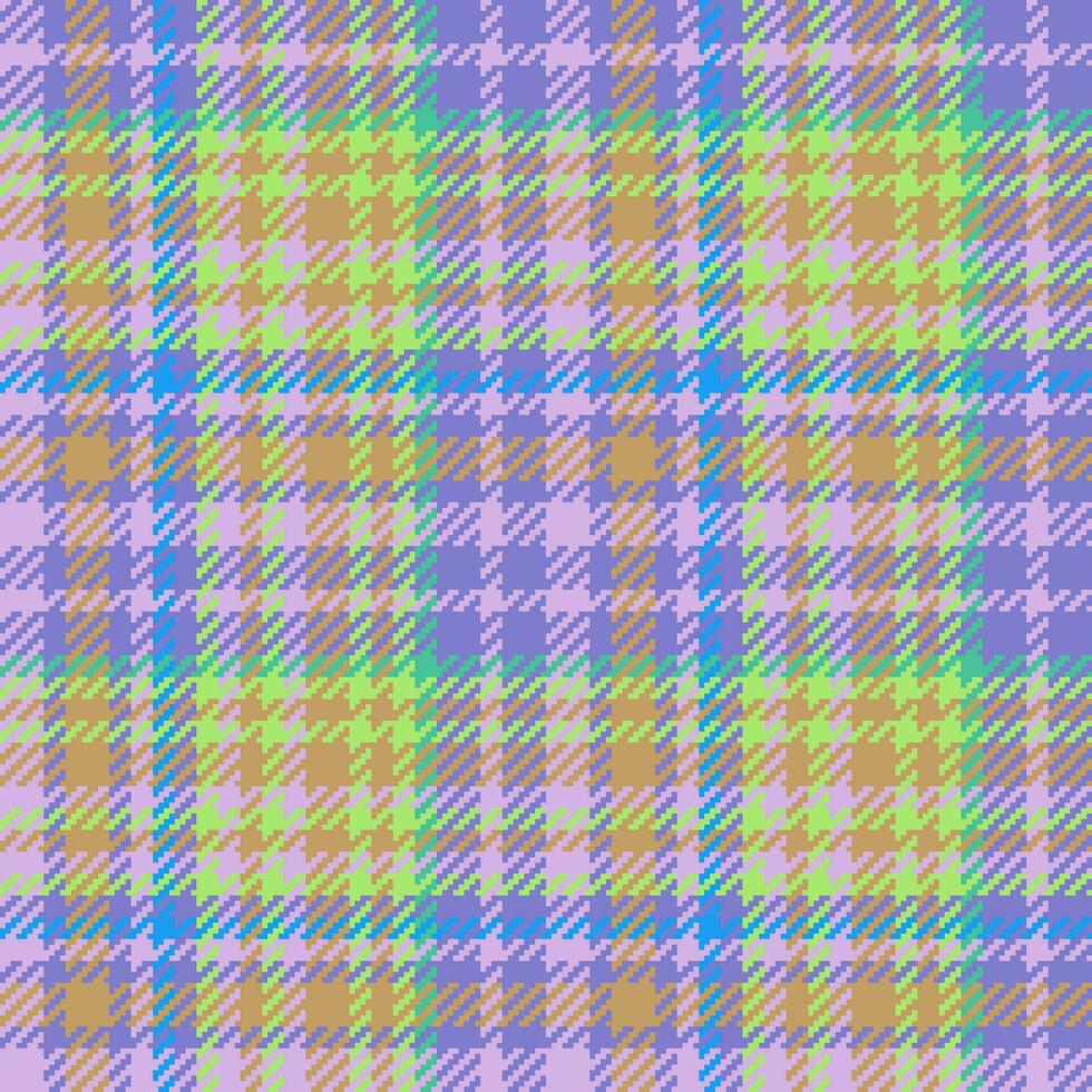 Textile seamless tartan of pattern check plaid with a fabric background vector texture.