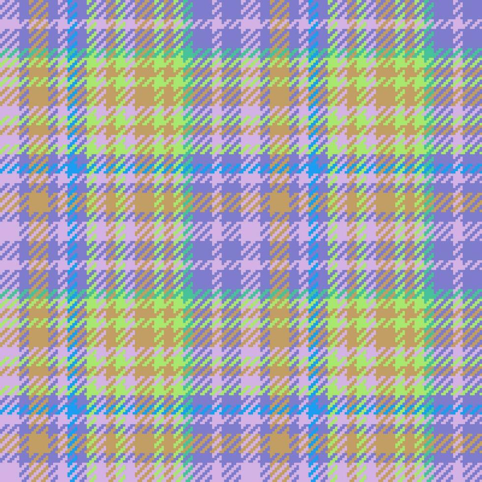 Textile seamless tartan of pattern check plaid with a fabric background vector texture.