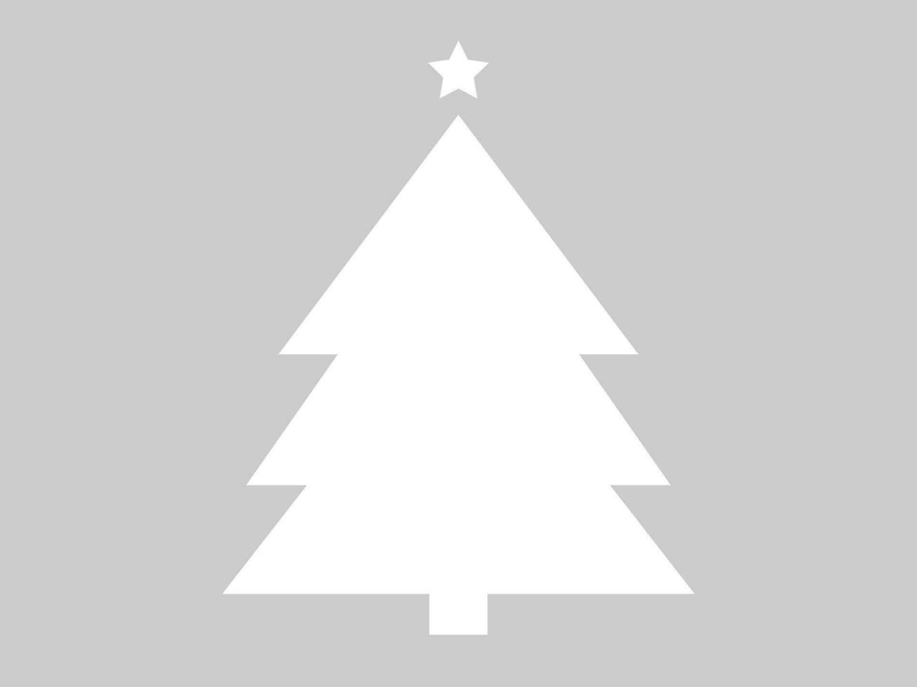 Christmas tree silhouettes flat icon. Can be used for your work. vector