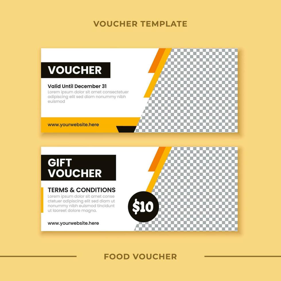 Gift voucher template vector