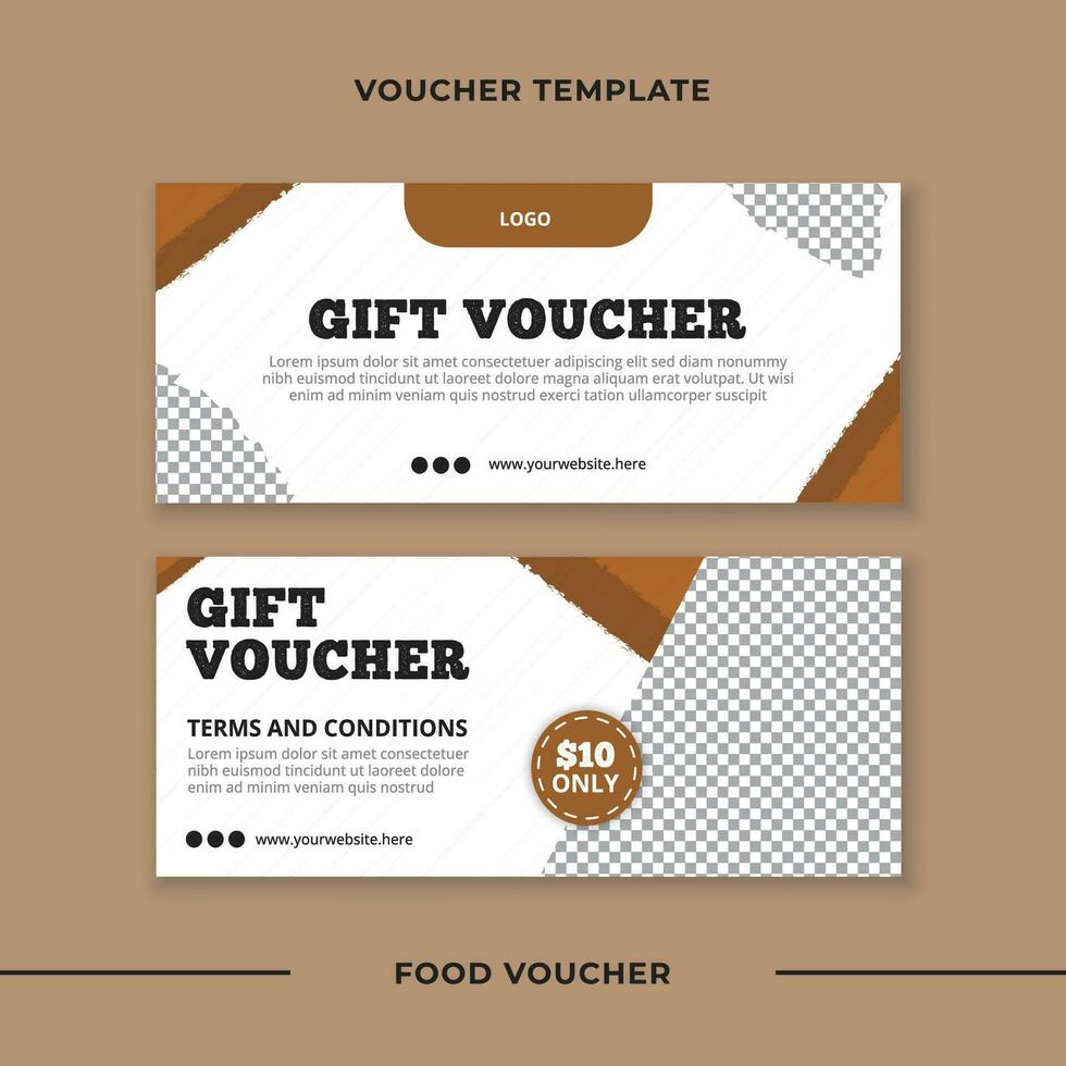 Gift voucher template vector