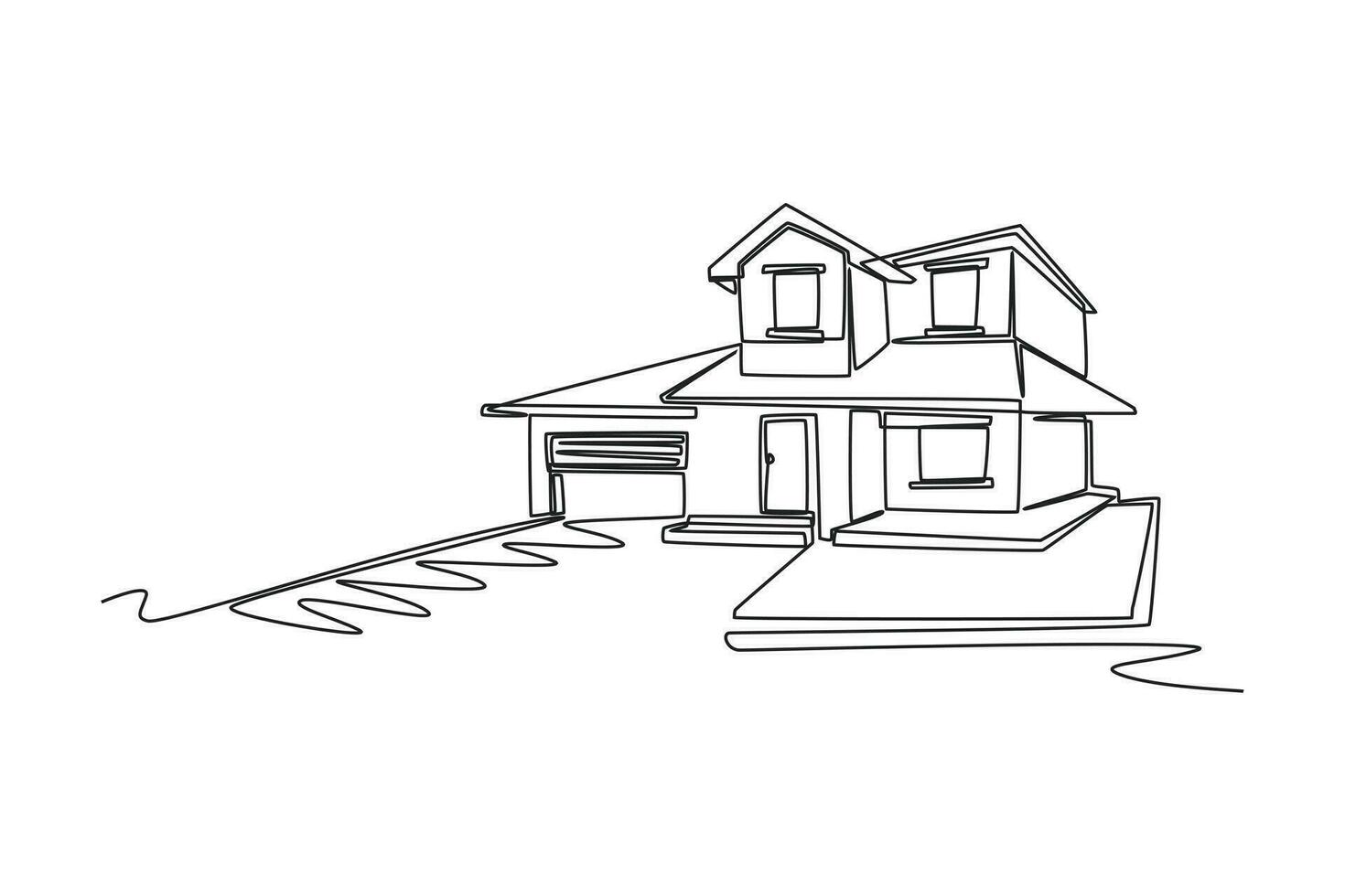 one-continuous-line-drawing-of-house-concept-doodle-vector