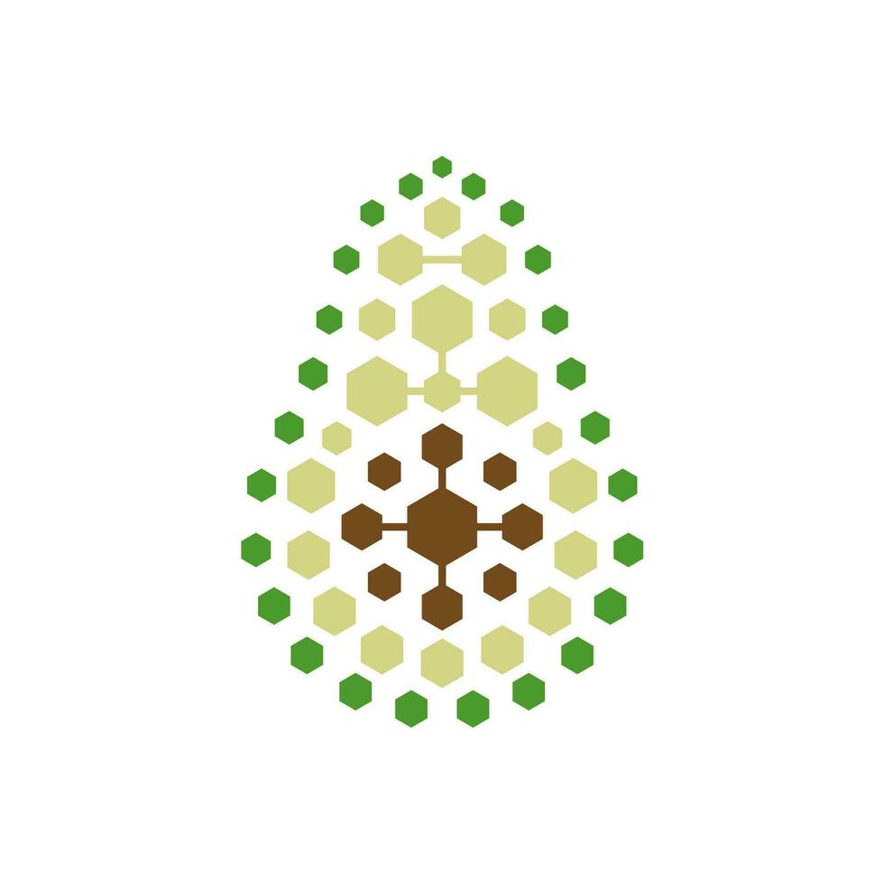 Digital fruit logo. Avocado fruit with data circuit connection icon logo vector illustration