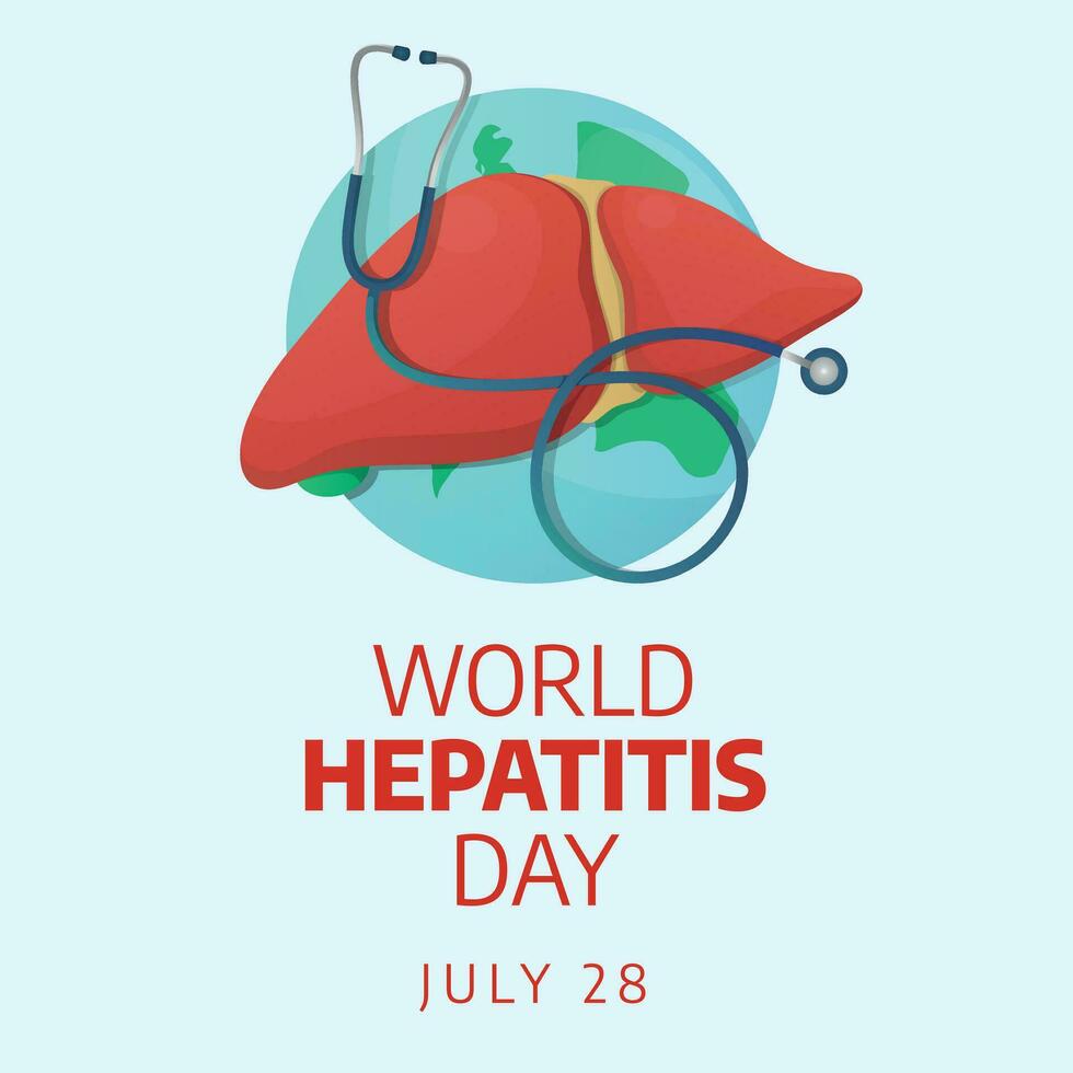 world hepatitis day design template for celebration. hepatitis day greeting design. liver vector design. flat liver vector design. banner design for greeting.