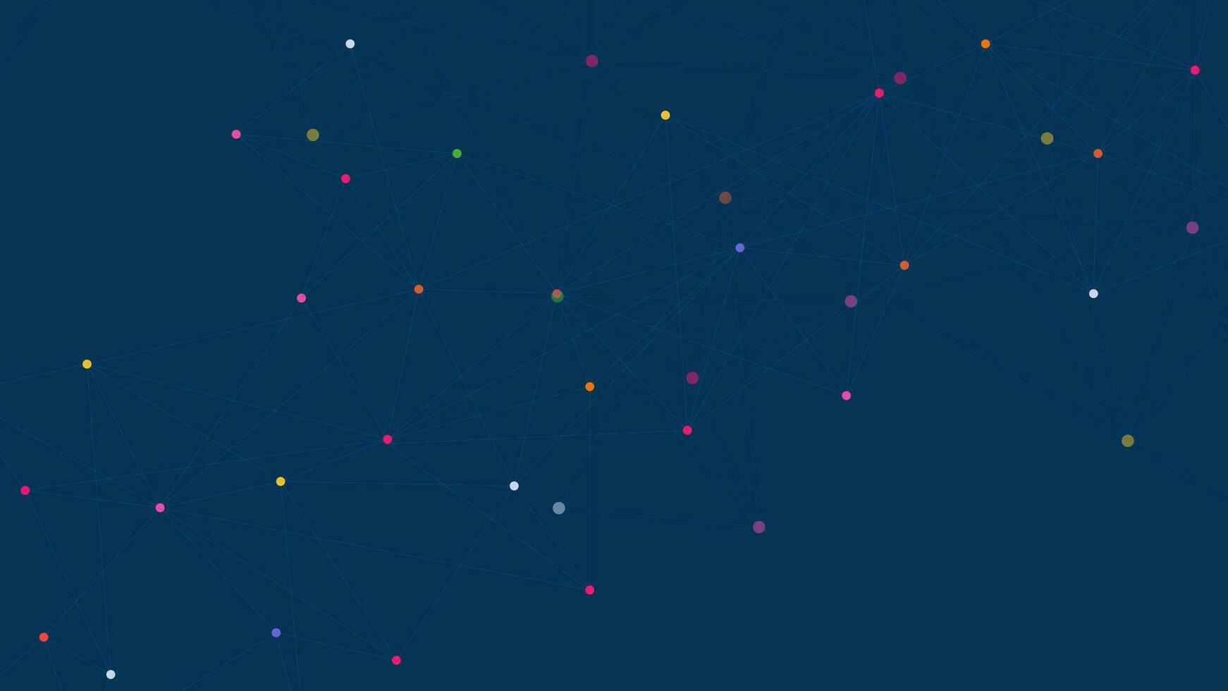 Abstract polygonal background with connect the dots and lines. Global network connection and digital communication technology concept design. Vector illustration.