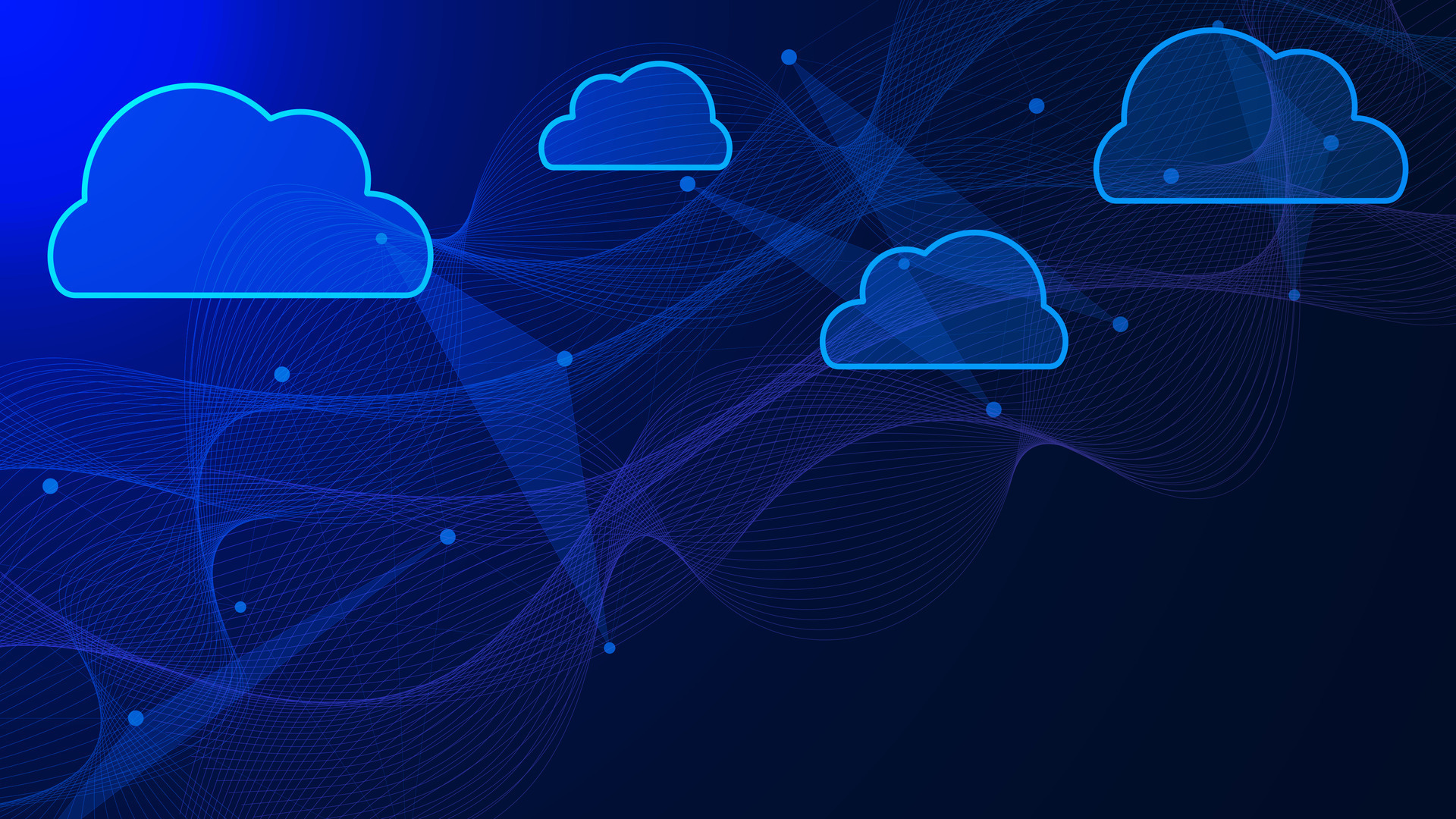 Cloud computing technology concept. Digital data exchange or