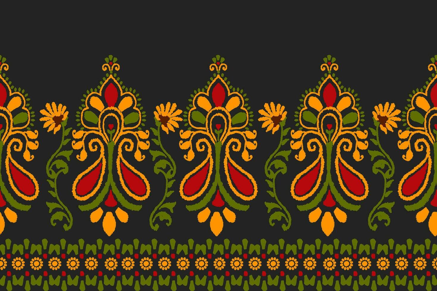 Abstract ethnic ikat background. Ethnic seamless pattern in tribal. Fabric Mexican style. Design for wallpaper, vector illustration, fabric, clothing, carpet, textile, batik, embroidery.