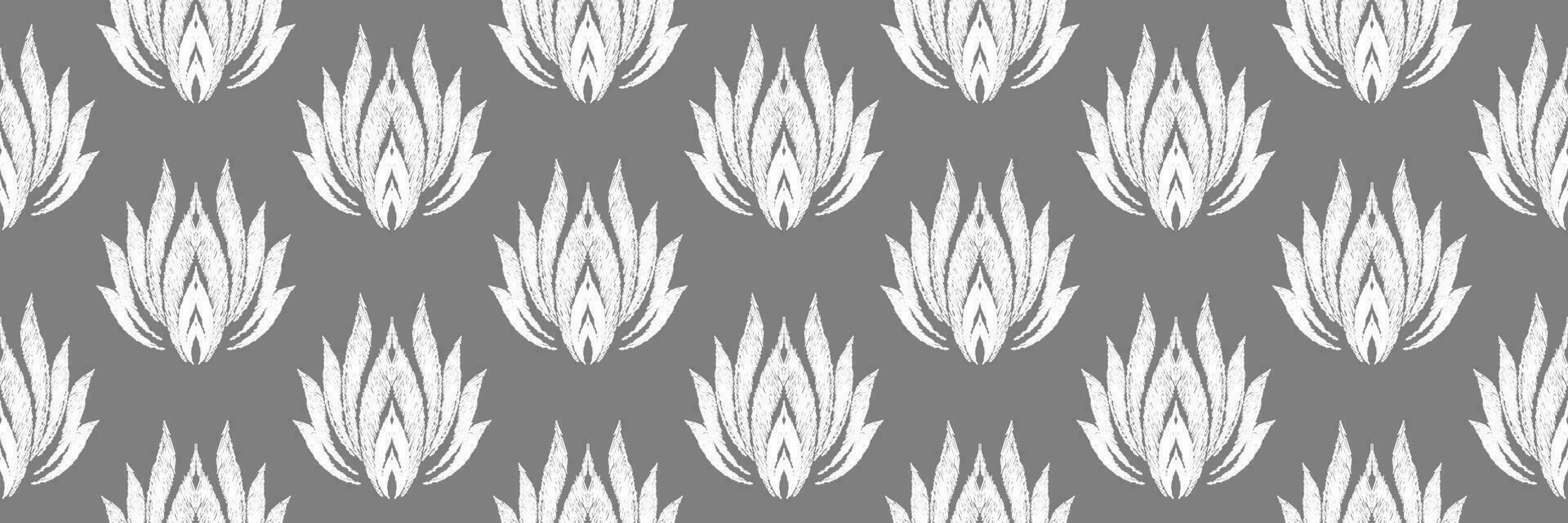 Ikat Seamless Pattern tribal art Embroidery, Ikat stripe Digital textile Asian Design for Prints Fabric saree Mughal Swaths texture Kurti Kurtis Kurtas, Motif Batik vector