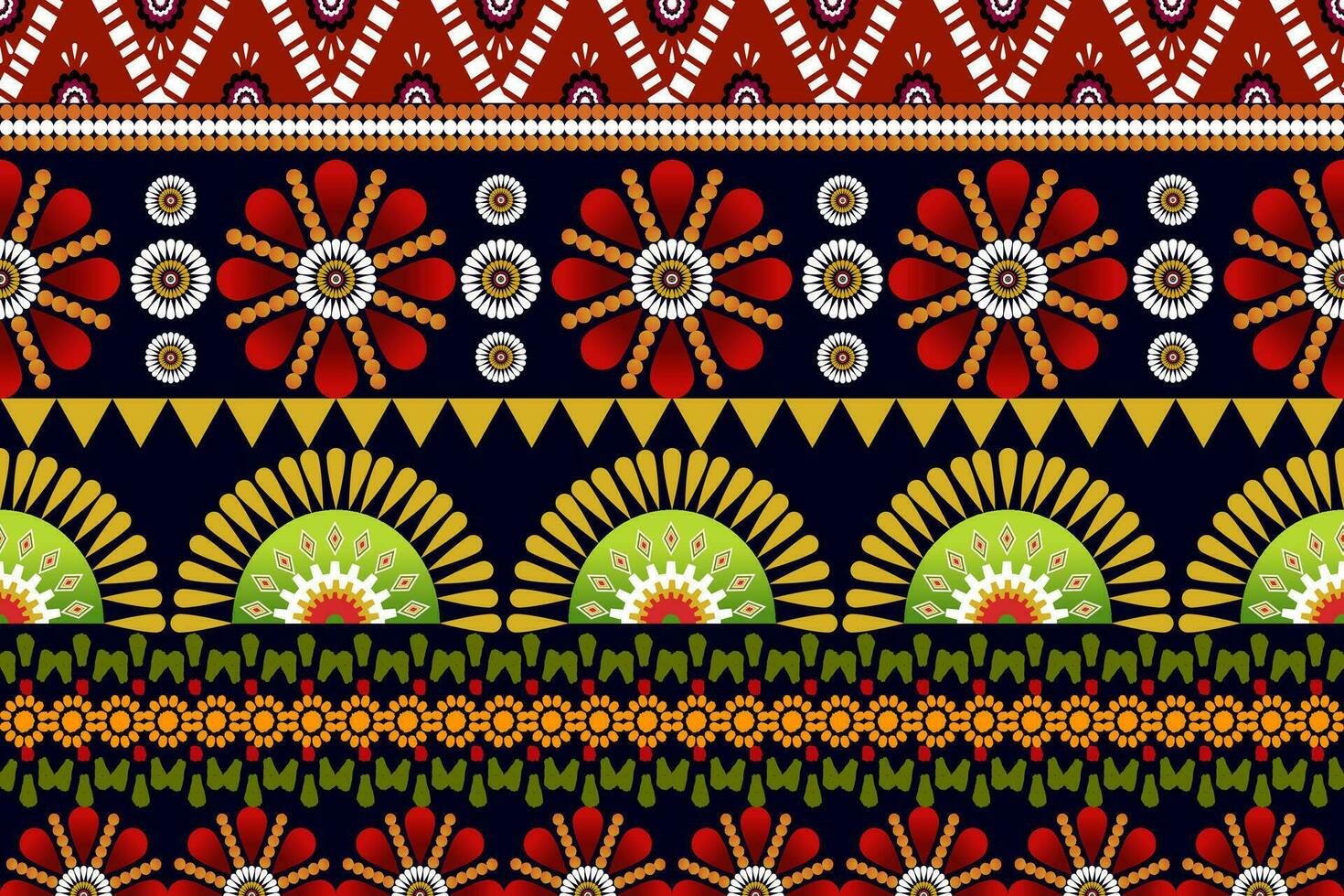 ethnic geometric pattern design for background or wallpaper vector