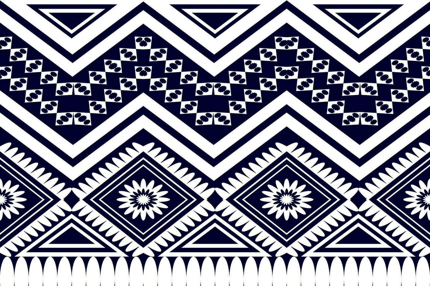 ethnic geometric pattern seamless design for background or wallpaper vector