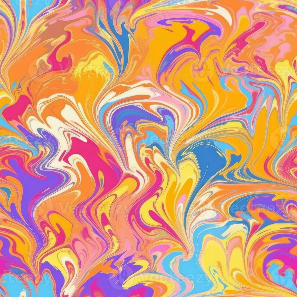 Abstract colorful marble patterned texture background. Fluid, Liquid and ink pattern. Generative AI photo