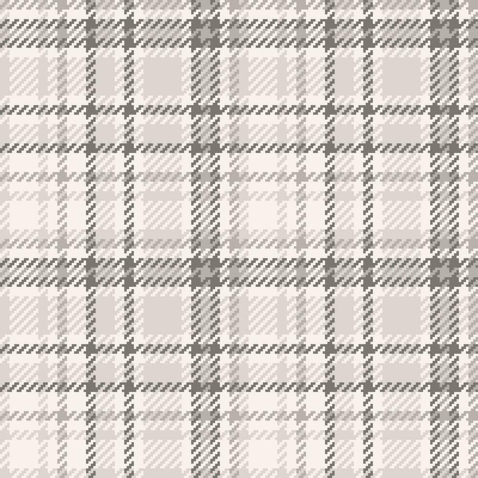 Seamless textile background of fabric check pattern with a plaid texture tartan vector. vector