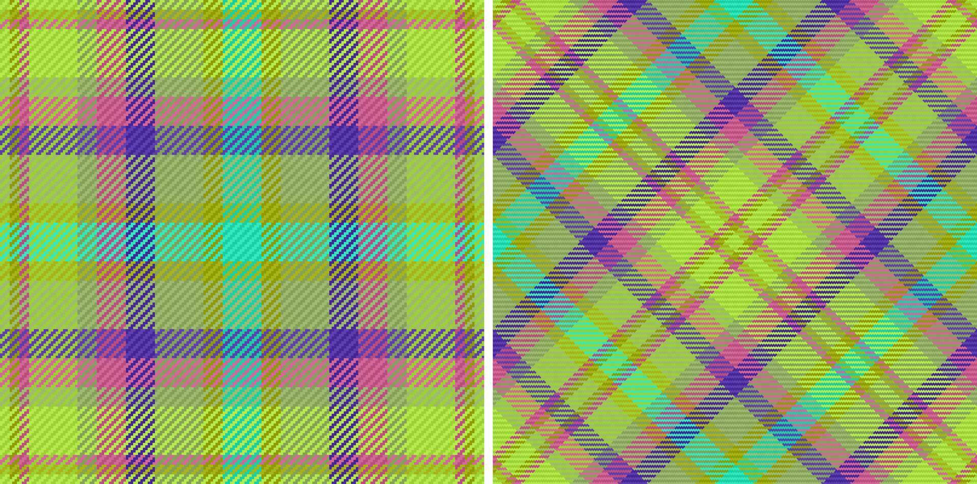 Plaid seamless vector of pattern check background with a fabric tartan texture textile.