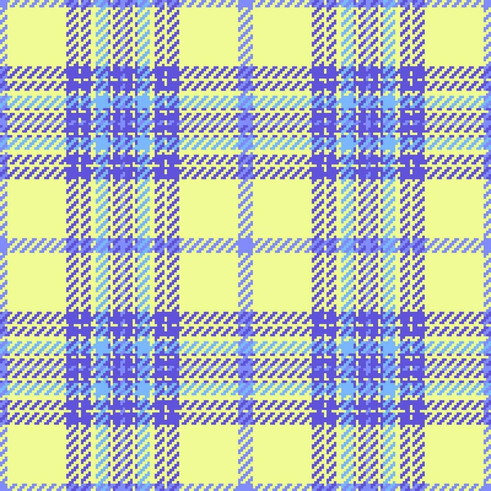 Plaid texture textile of seamless tartan check with a vector pattern fabric background.