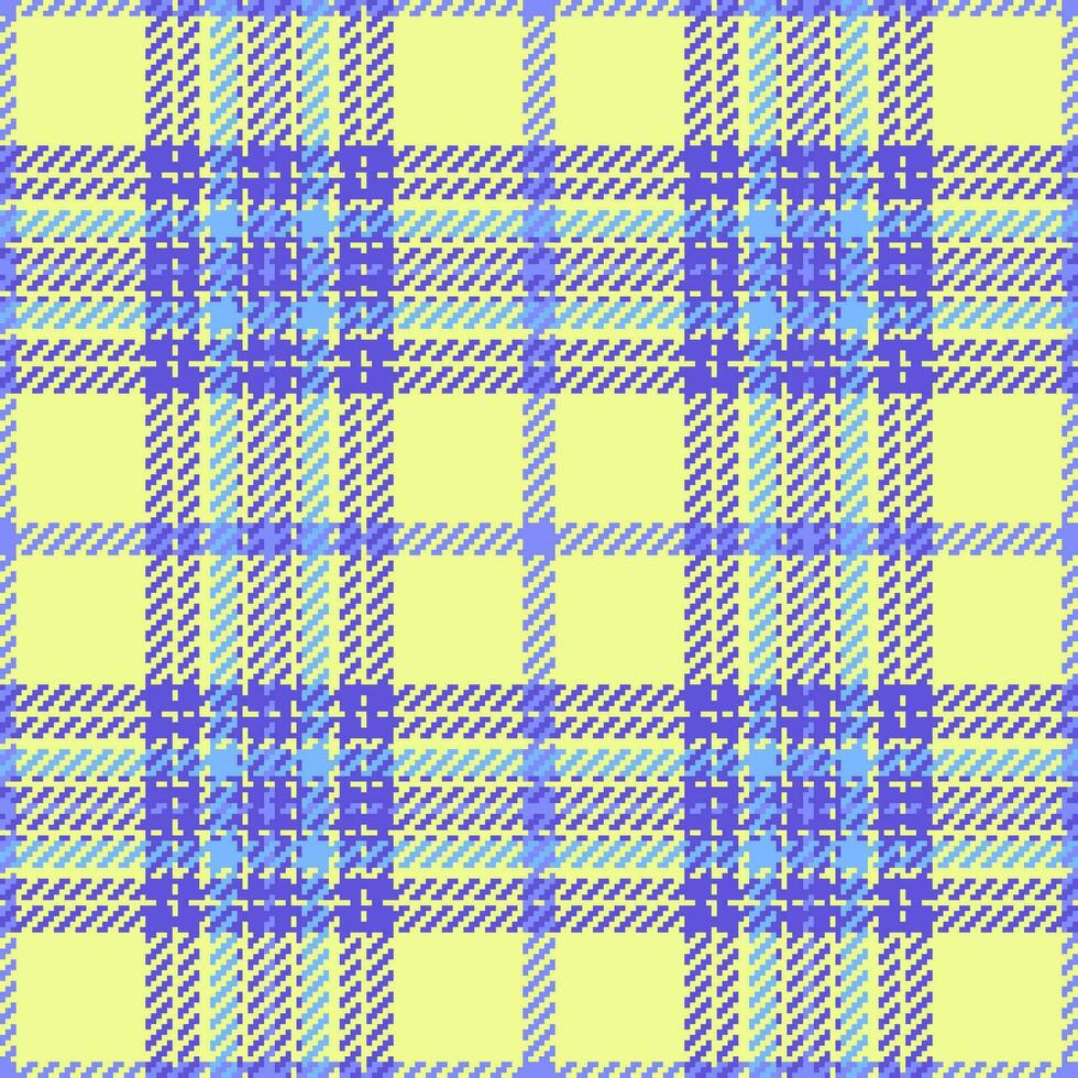 Plaid texture textile of seamless tartan check with a vector pattern fabric background.