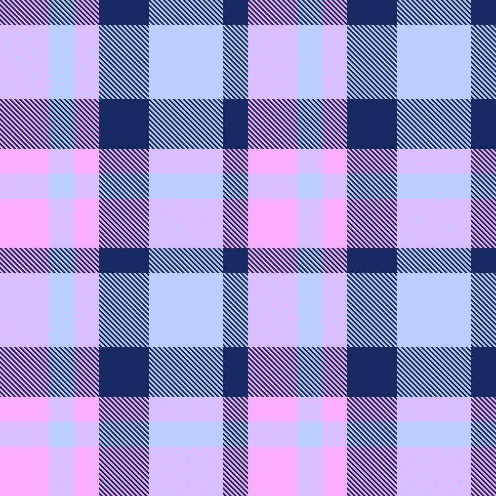 Background tartan textile of fabric texture vector with a plaid seamless pattern check.